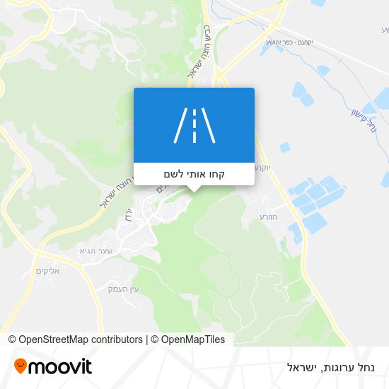 מפת נחל ערוגות