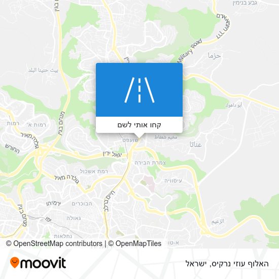 מפת האלוף עוזי נרקיס
