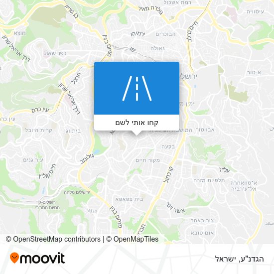 מפת הגדנ"ע