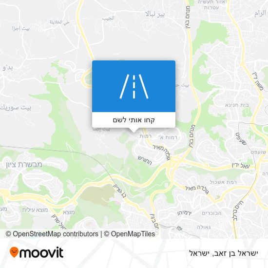 מפת ישראל בן זאב