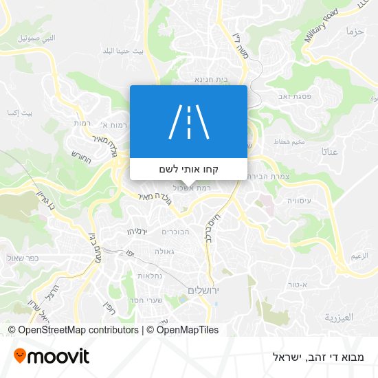 מפת מבוא די זהב