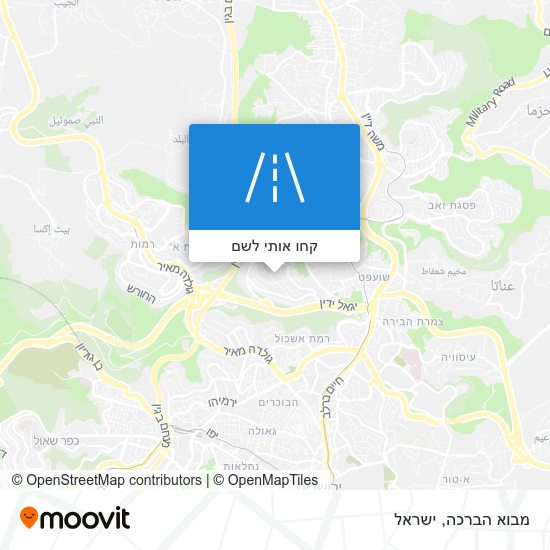 מפת מבוא הברכה