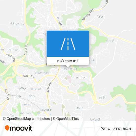 מפת מבוא הררי