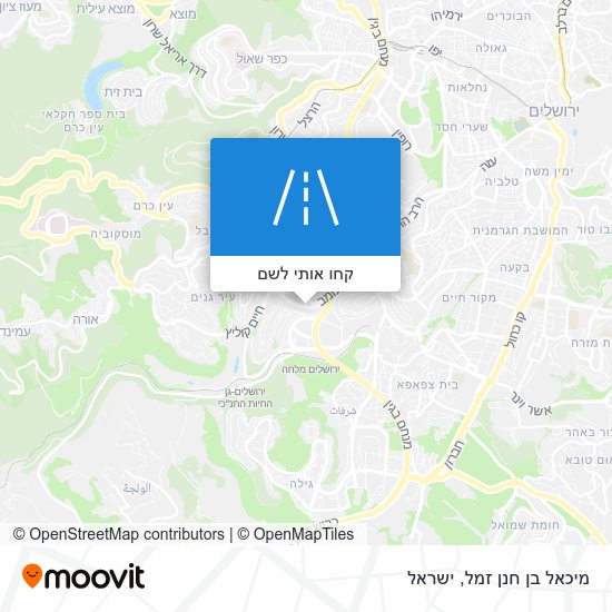 מפת מיכאל בן חנן זמל