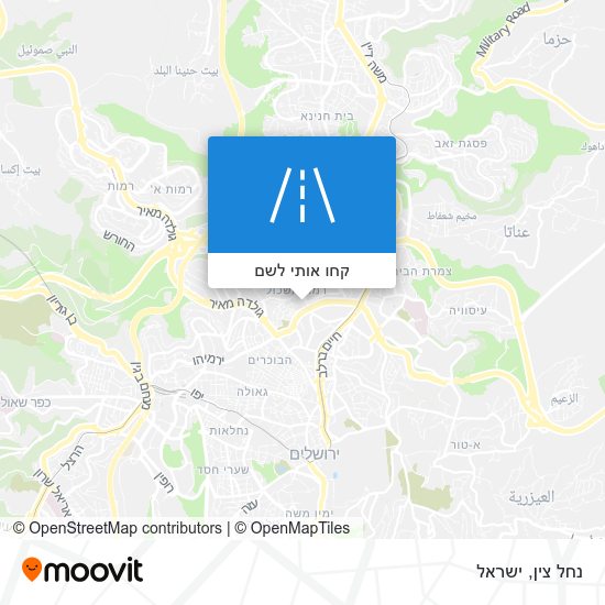 מפת נחל צין