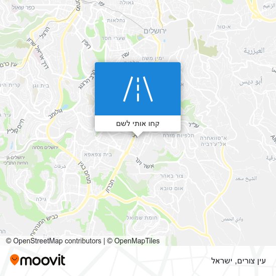 מפת עין צורים