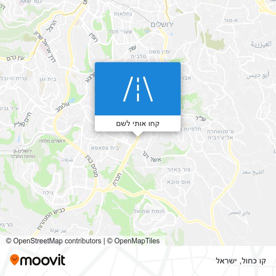 מפת קו כחול