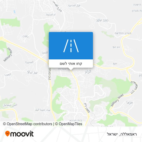 מפת ראמאללה