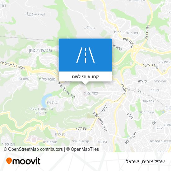 מפת שביל צורים