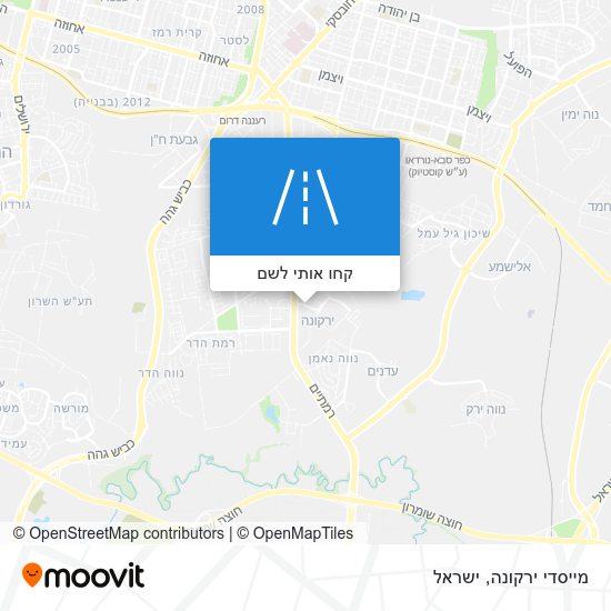 מפת מייסדי ירקונה