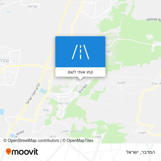 מפת המדבר