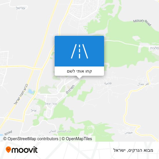 מפת מבוא הנרקיס