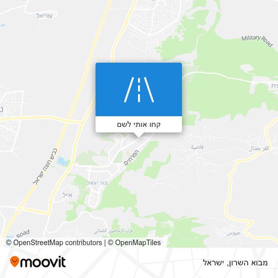 מפת מבוא השרון
