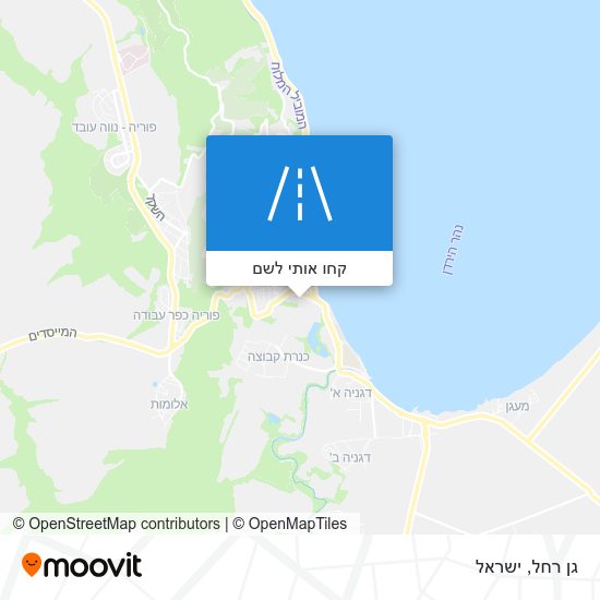 מפת גן רחל