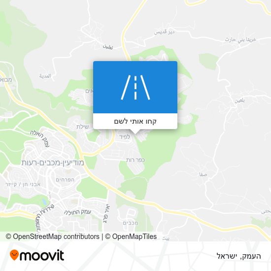 מפת העמק