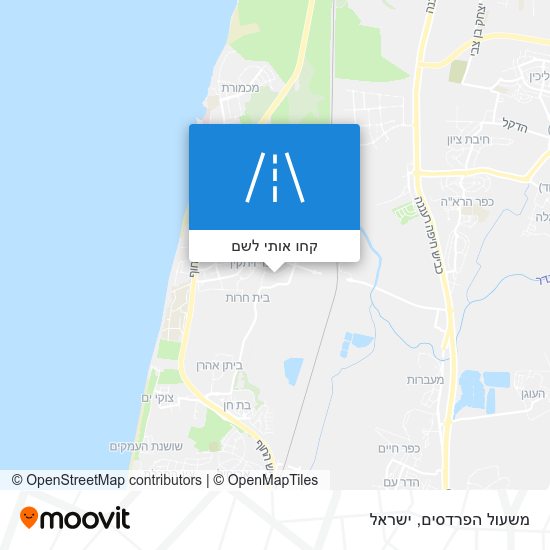 מפת משעול הפרדסים