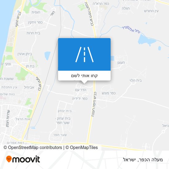 מפת מעלה הכפר