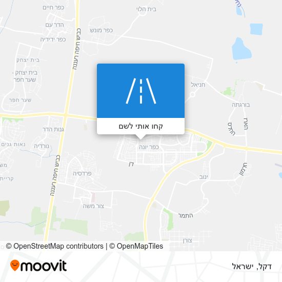 מפת דקל