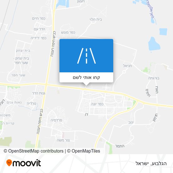 מפת הגלבוע