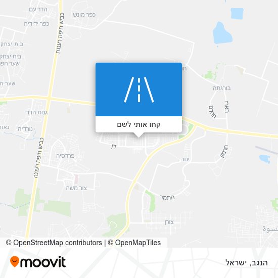 מפת הנגב