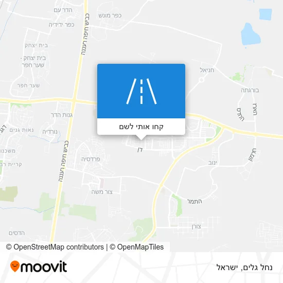 מפת נחל גלים
