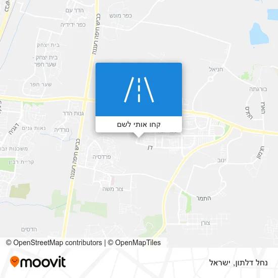מפת נחל דלתון
