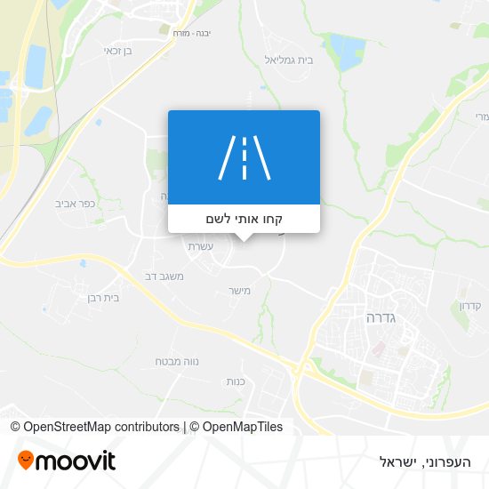 מפת העפרוני