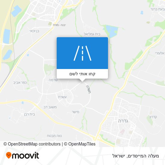 מפת מעלה המייסדים
