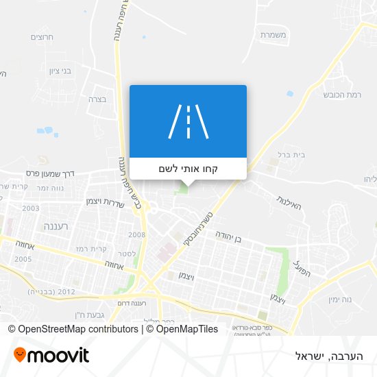 מפת הערבה