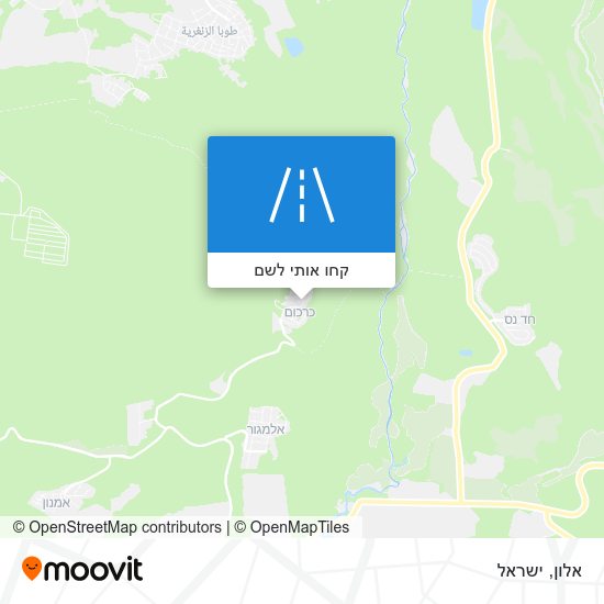 מפת אלון