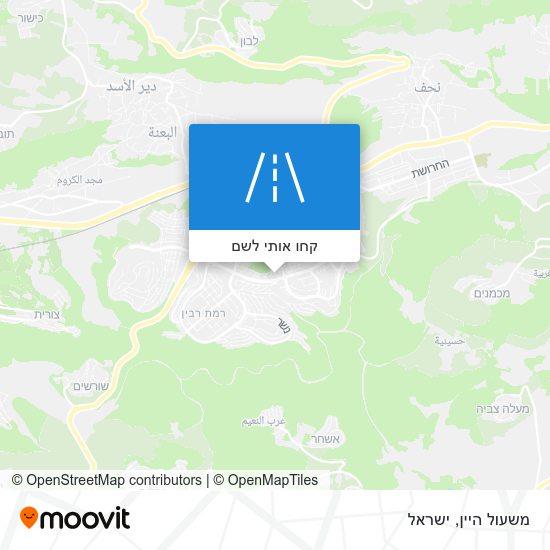 מפת משעול היין