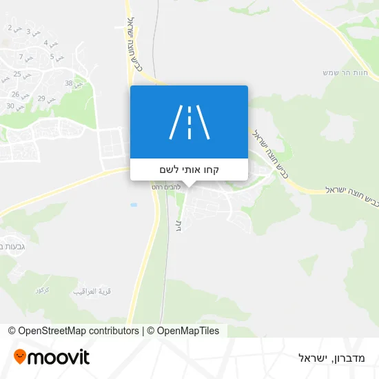 מפת מדברון