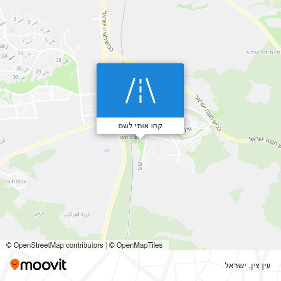 מפת עין צין