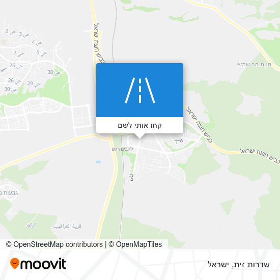 מפת שדרות זית