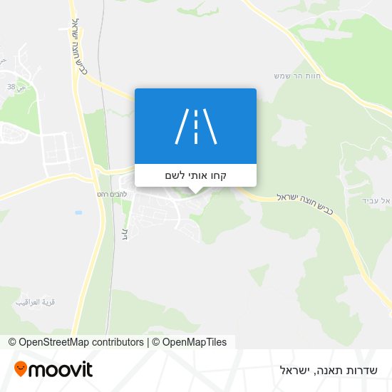 מפת שדרות תאנה