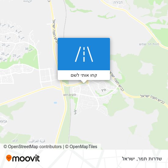 מפת שדרות תמר