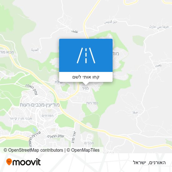 מפת האורנים