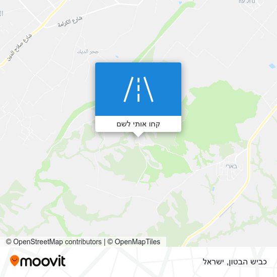 מפת כביש הבטון