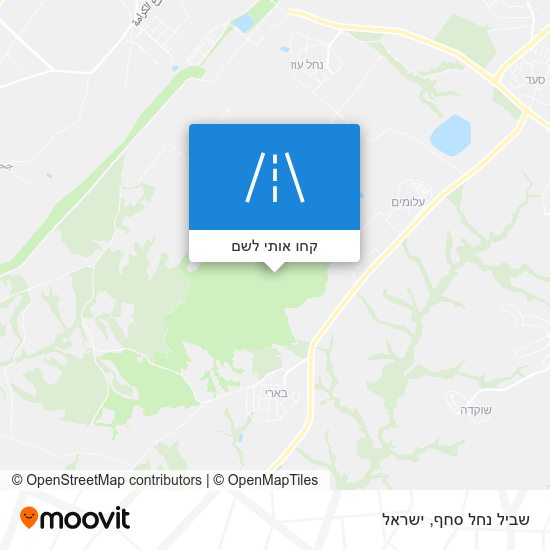 מפת שביל נחל סחף