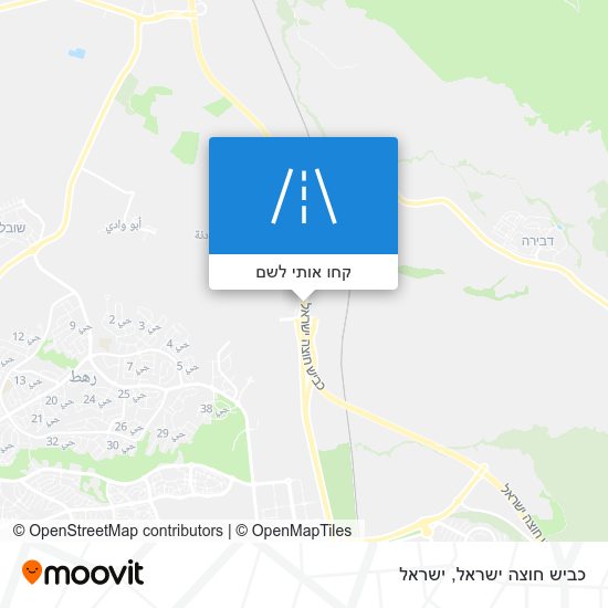 מפת כביש חוצה ישראל