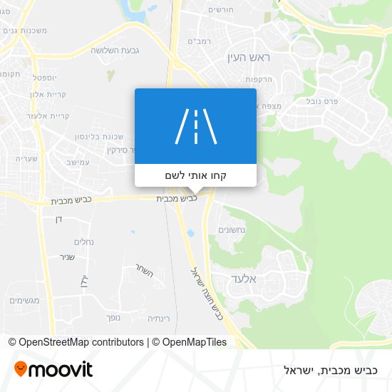 מפת כביש מכבית