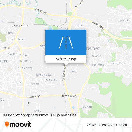 מפת מעבר חקלאי עינת