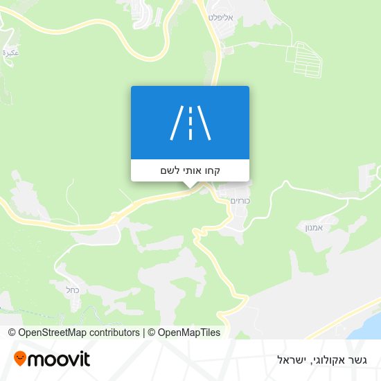 מפת גשר אקולוגי