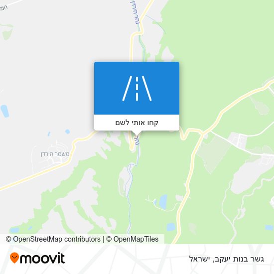 מפת גשר בנות יעקב