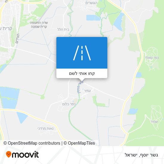 מפת גשר יוסף