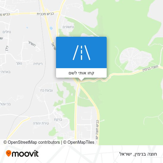 מפת חוצה בנימין