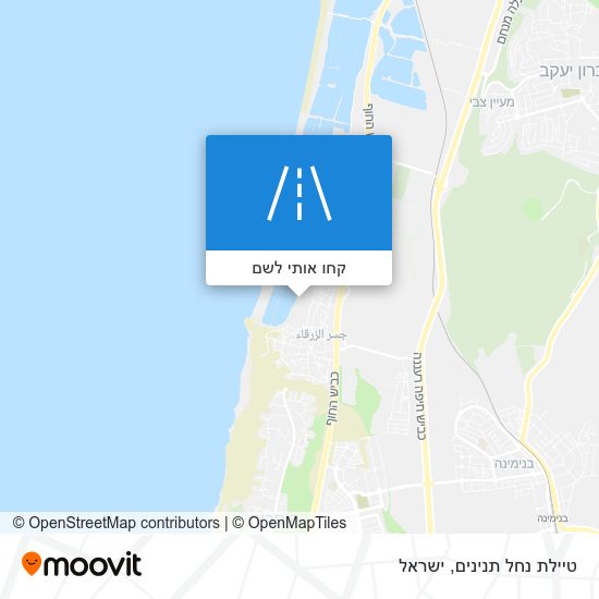 מפת טיילת נחל תנינים
