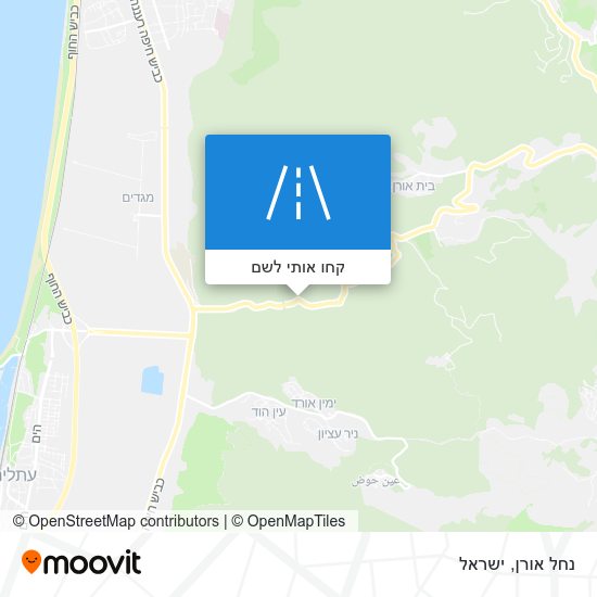 מפת נחל אורן
