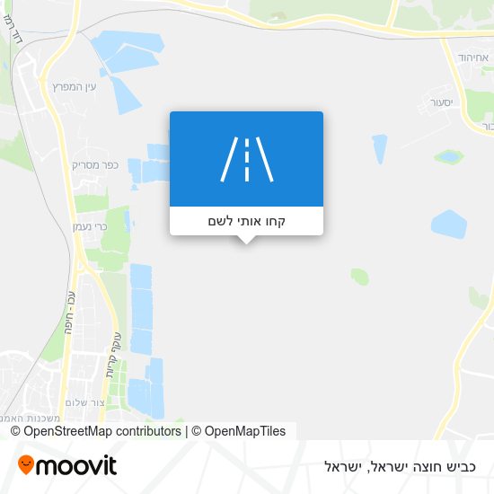 מפת כביש חוצה ישראל
