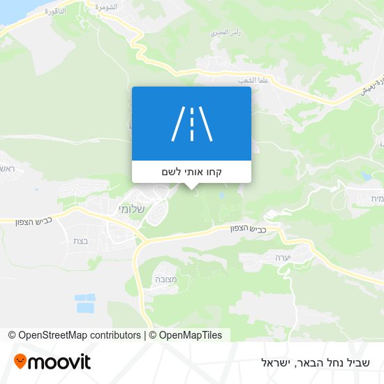 מפת שביל נחל הבאר